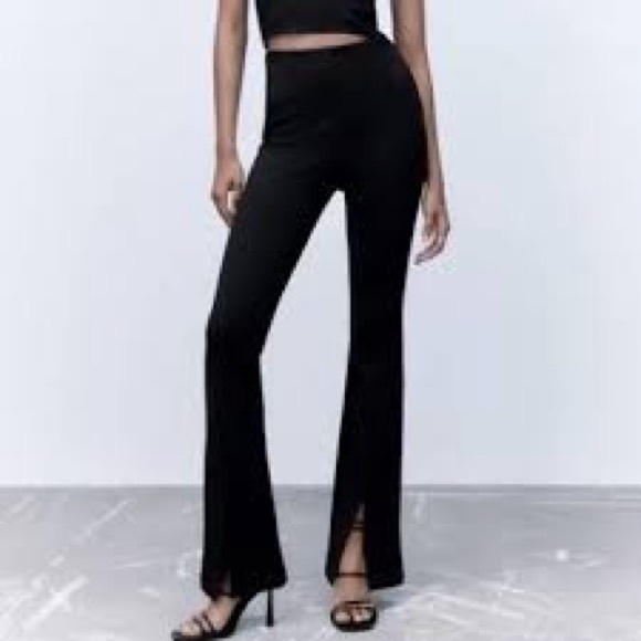 Zara Pants - Zara Black Women's Split Leg Pants